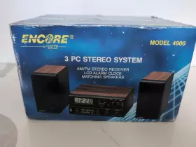 4903 Electro Brand Blast Your Tunes Anywhere Encore By 3-piece Stereo System New