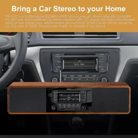 Electronics 313026578539 Cd Player For Home With Bluetooth Stereo System Wooden Desktop Speakers Fm Radio #3