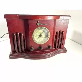 51rw Emerson Heritageft Series Am/fm Stereo/cd Table Radio In Wood Vintage Read