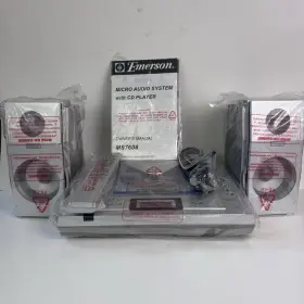 7608 Emerson Ms Executive Home Stereo System Am/fm Disc Cd Player /w Remote New