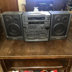 Ads2835 Emerson Vintage Stereo Cassette Player Radio Cd Read Descript