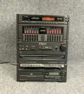 As2680 Emerson 36w Compact Stereo Center System 24 Preset Station In Black