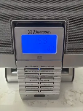 Es88 Emerson Thinovation Am/fm/cd Alarm Clock Micro Audio System #3
