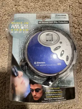 Hd8115bl Emerson Cd Player Factory Sealed Brand New Blue Am/fm Radio Anti Shock System