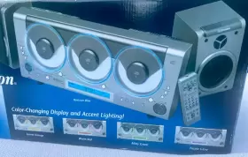 Ms3106 Emerson Three Cd Changer Audio System Digital Am/fm Stereo Tuner In Box