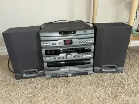 Ms7758 Emerson Cd Changer/dual Cassette Recorder