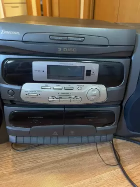 Ms7777 Emerson Vintage 1998 3 Disc Cd Changer Cassette Am/fm Shelf Stereo System #2