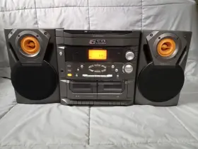 Ms9600 Emerson Vintage Home Audio System 6 Cd Changer/radio/cassette Player