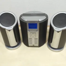 Emerson Ms9910 Micro System Vertical Cd Player Am/fm Radio Tested With Remote