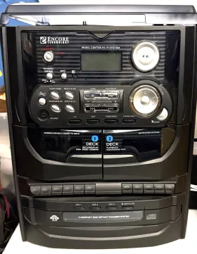 9399mo Encore Technology Audio System Phono Cd Tape Samsung Speakers-no Remote