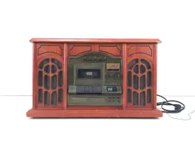 Rd50 Excalibur Electronics 3-in-1 Classic Am/fm Radio Cd Turntable Music Player