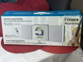 Ph-dta100 Fisher Rare Slim Audio System Cd Remote Fm Radio Multimedia Brand New
