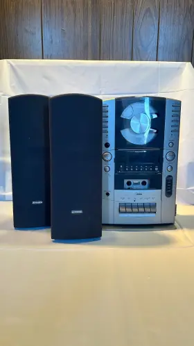 Slim-1000 Fisher Ph-fm7153 Am/fm Radio Cd Cassette Stereo System With Detach Speakers 4 Part