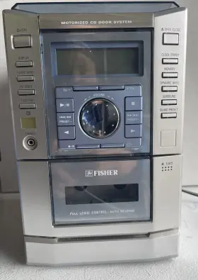 Tad-da380 Fisher 2002 Cd/tape Player Compact Micro Shelf Works Great Unit Only
