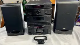 Tad-m15 Fisher Vintage Stereo System Model With Speakers/antenna Tested And Working