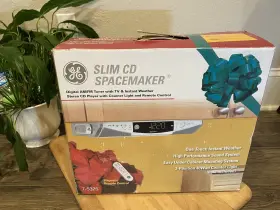 7-5325 Ge Slim Spacemaker Stereo Cd Player With Remote Control -new Open Box
