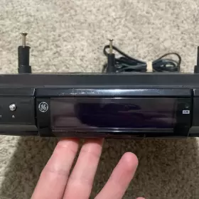 7-5400 Ge Slim Spacemaker Stereo Cd Player With Coutnter Light And Remote Control Blk #3