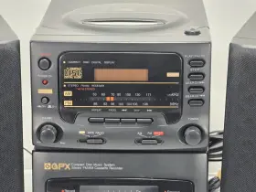 S7059 Gpx Cd Player Am/fm Stereo Cassette Recorder Music System Speakers Tested #2