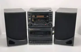 S7059 Gpx Cd Player Am/fm Stereo Cassette Recorder Music System Speakers Tested