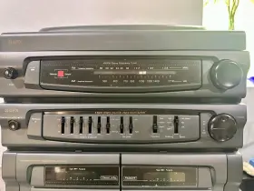 S7799 Gpx Home Music System 3 Cd Phono Cassette Am/fm Tested #3