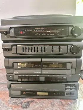 S7799 Gpx Home Music System 3 Cd Phono Cassette Am/fm Tested