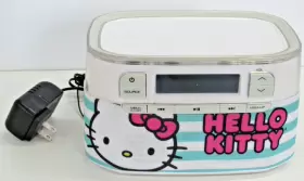 Cr3-01009-ta Hello Kitty Am/fm Radio Alarm Sanrio Usb Tested Works Great #zt #2