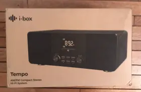 I-box 050171088401 Tempo Am/fm Compact Stereo Hi-fi System Black