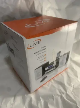 Ihp211b Ilive New Home Music System With Charging Cd Am/fm Bookshelf Stereo