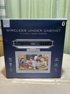Iktd1037s Ilive Wireless Undercabinet Tv Dvd Music System Bluetooth 10 Inch Euc