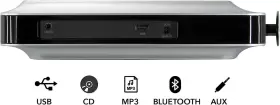 B07nlky15d Ilive Sg Us Bluetooth Under Cabinet Radio Fm Cd And Mp3 Player Usb Aux In Wireles #2