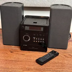I7500blk Iluv Micro Stereo System Mp3 Cd Player Speakers Remote Partial Working