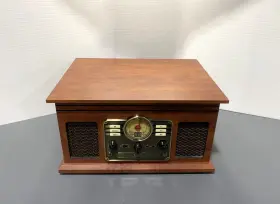 Vta-200b Innovative Technology Victrola Wooden Musical Box Model Tested