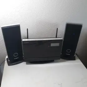 Isymphony 792885221570 W2c Black Audio System Cd Usb Sd Card Ipod Dock With Wireless Speakers #2