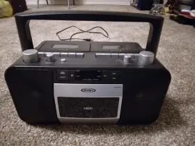 Jensen 077283941511 Music System With Cd/mp3 And Dual Cassette Player Recorder