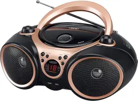 Cd-490 Jensen 077283964992 Rose Gold Portable Boombox Sport Stereo Cd Player With Am/fm Radio