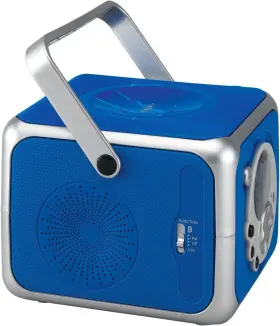 Cd-555 Jensen 077283965036 Blue Cd Bluetooth Boombox Portable Music System #2