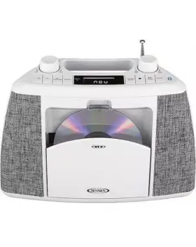 Jensen 753275597491 Portable Bluetooth Cd Player Music System - Silver #2