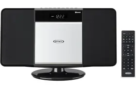 Jbs-300sb Jensen Jbs-300 Bluetooth Stereo Music System For Home With Cd/mp3/wma Player - Platinum