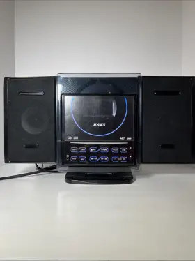 Jims-285 Jensen Wall Mountable Cd And Mp3 Dual Alarm Clocks With Removable Speakers No Remote