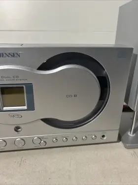 Jmc-670 Jensen Dual Front Loading Mp3 Cd System Digital Tuner Tested #2