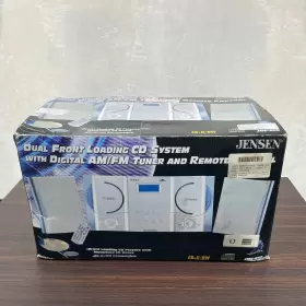 Jmc180sb Jensen Jmc-650 Silver Wall Mountable Dual Loading Cd Music System Cd-r/rw