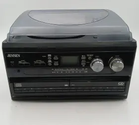 Jta-980 Jensen Entertainment System Am/fm Cd Turntable Cassette Player Tested