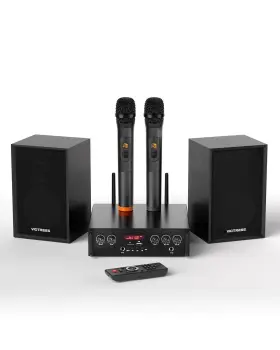 Ah-001 Jungle Monster Stereo System For Home With 2 Wireless Microphones