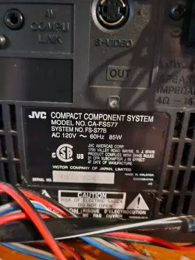 Ca-fss77 Jvc Shelf System Fs-s77 Stereo Am/fm/av Cd/dvd Changer Player W Remote #3