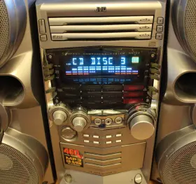Ca-hxz3 Jvc Stereo System 3 Mp3 Cd-r/rw Tape Twin Subwoofer 460w Super Bass Vtg #2