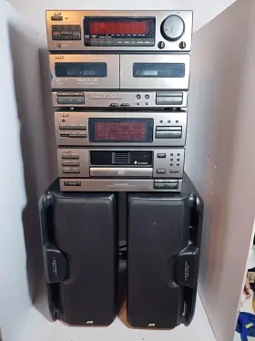 Ca-mxc7tn Jvc Stereo Receiver - 6 Cd Changer Am/fm Dual Cassette 2 Speakers