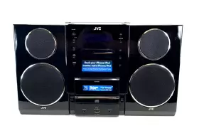 Ca-uxlp55b Jvc Stereo Speakers System Ipod Dock Am Fm Tuner With Video Out