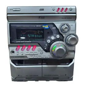 Ca-mxk5 Jvc Camxk5 For Parts No Cd Disc Tray Stereo Receiver Dual Cassette Am/fm Radio
