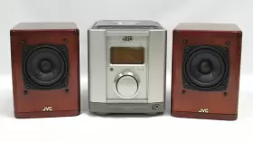 Fs-2000 Jvc Bookshelf Radio Stereo Cd System With Wood Speakers - No Remote #2