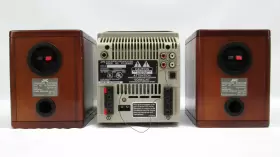Fs-2000 Jvc Bookshelf Radio Stereo Cd System With Wood Speakers - No Remote #3